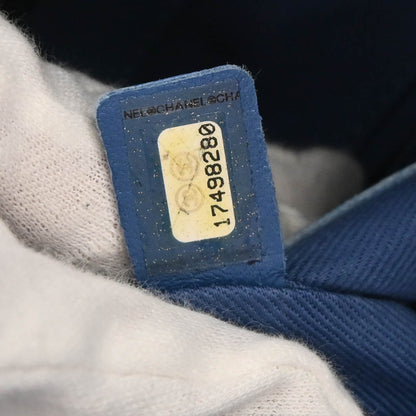 Chanel 2012-2013 Blue Perforated Calfskin Up In The Air Tote Chain Handbag