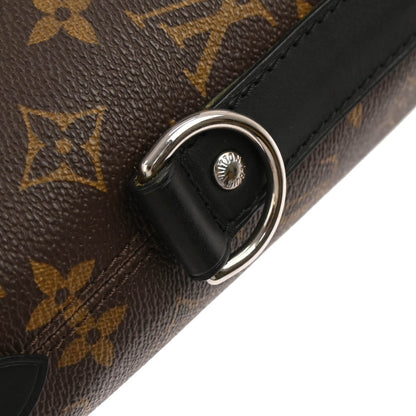 Louis Vuitton Monogram Macassar Davis Tote Shoulder Handbag M56708