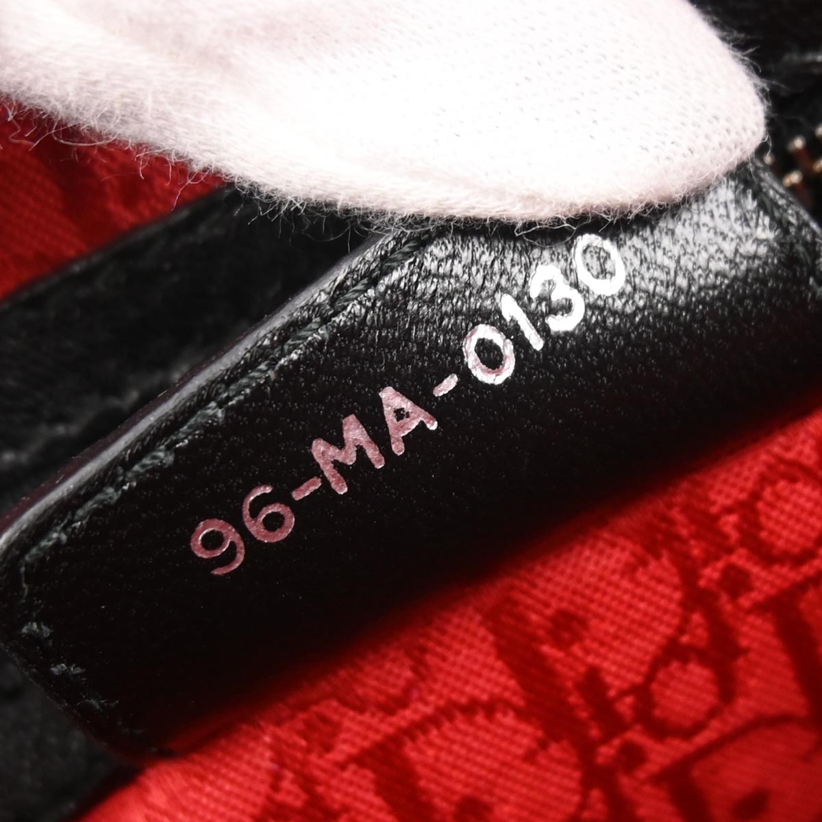 Christian Dior Black Lambskin Lady Dior Cannage 2way Shoulder Handbag