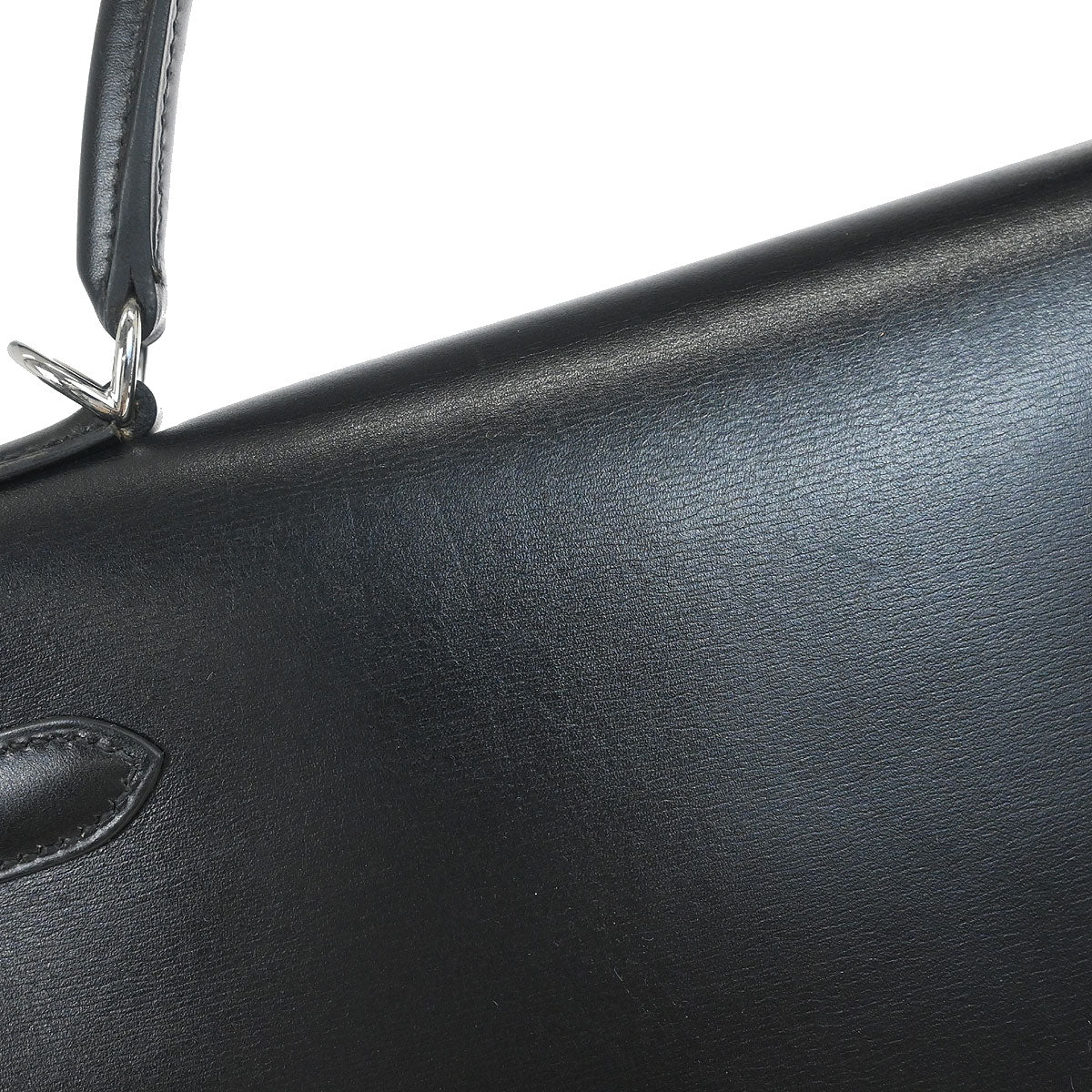 Hermes Black Box Calf Kelly 32 Retourne 2way Shoulder Handbag