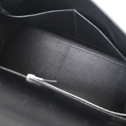 Hermes Black Box Calf Kelly 32 Retourne 2way Shoulder Handbag
