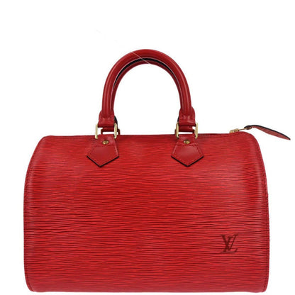 Louis Vuitton Red Epi Speedy 25 Handbag M43017