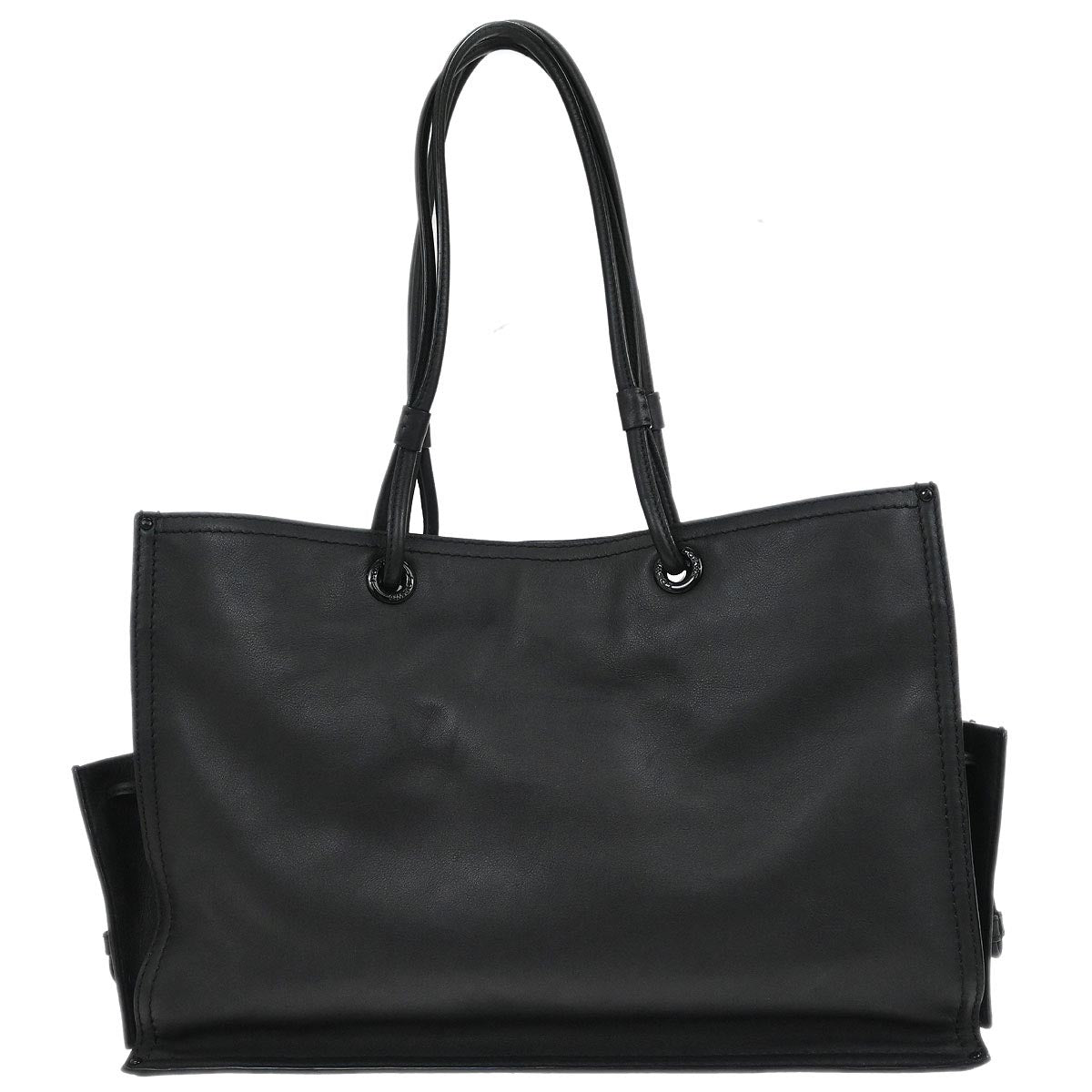Loewe * Black Leather Shopper Tote Handbag