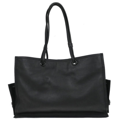 Loewe * Black Leather Shopper Tote Handbag
