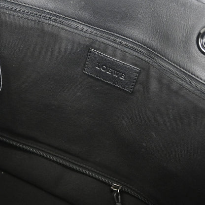 Loewe * Black Leather Shopper Tote Handbag