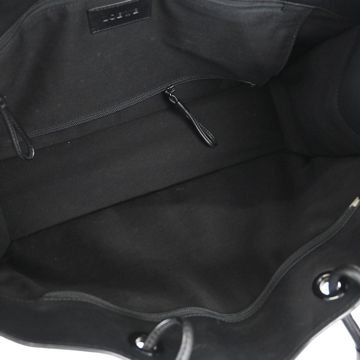 Loewe * Black Leather Shopper Tote Handbag