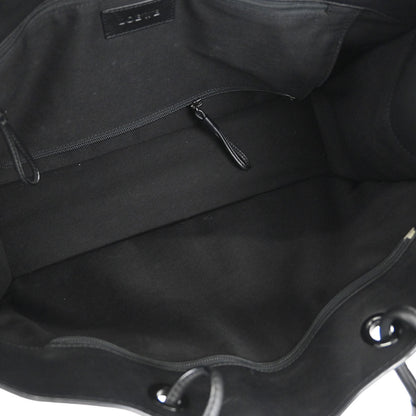 Loewe * Black Leather Shopper Tote Handbag