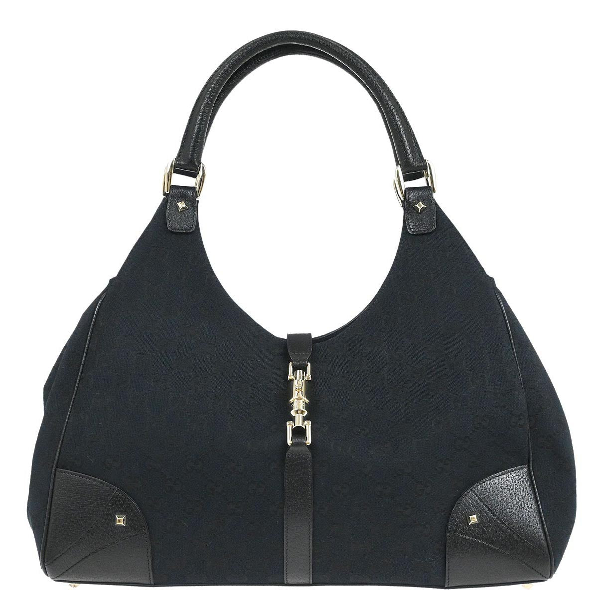 Gucci Black GG Jackie Handbag