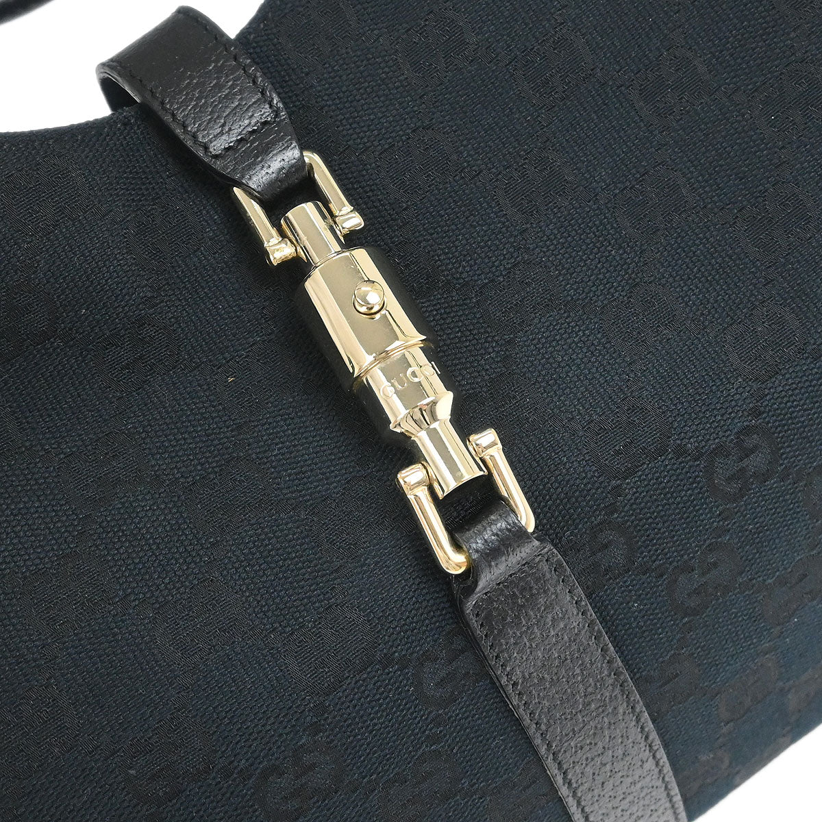 Gucci Black GG Jackie Handbag