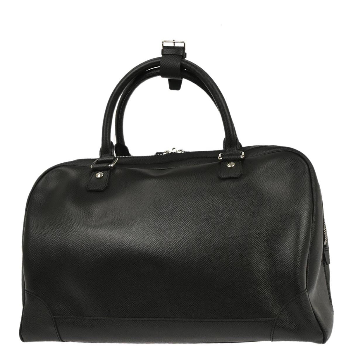 Louis Vuitton Black Taiga Stanislav Travel Handbag M31152