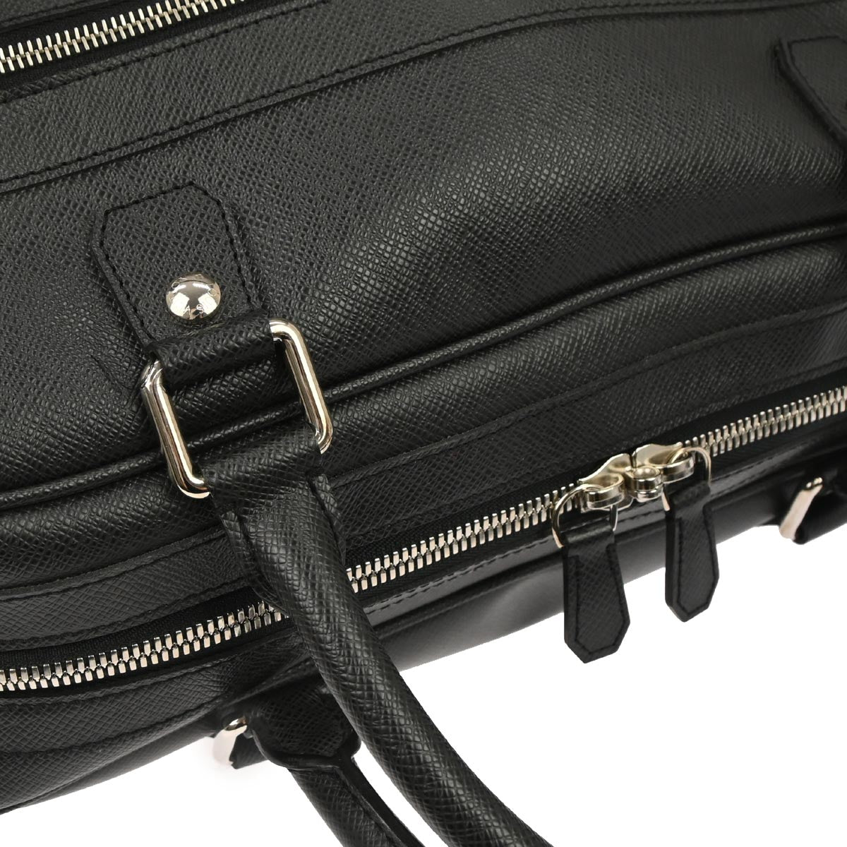 Louis Vuitton Black Taiga Stanislav Travel Handbag M31152