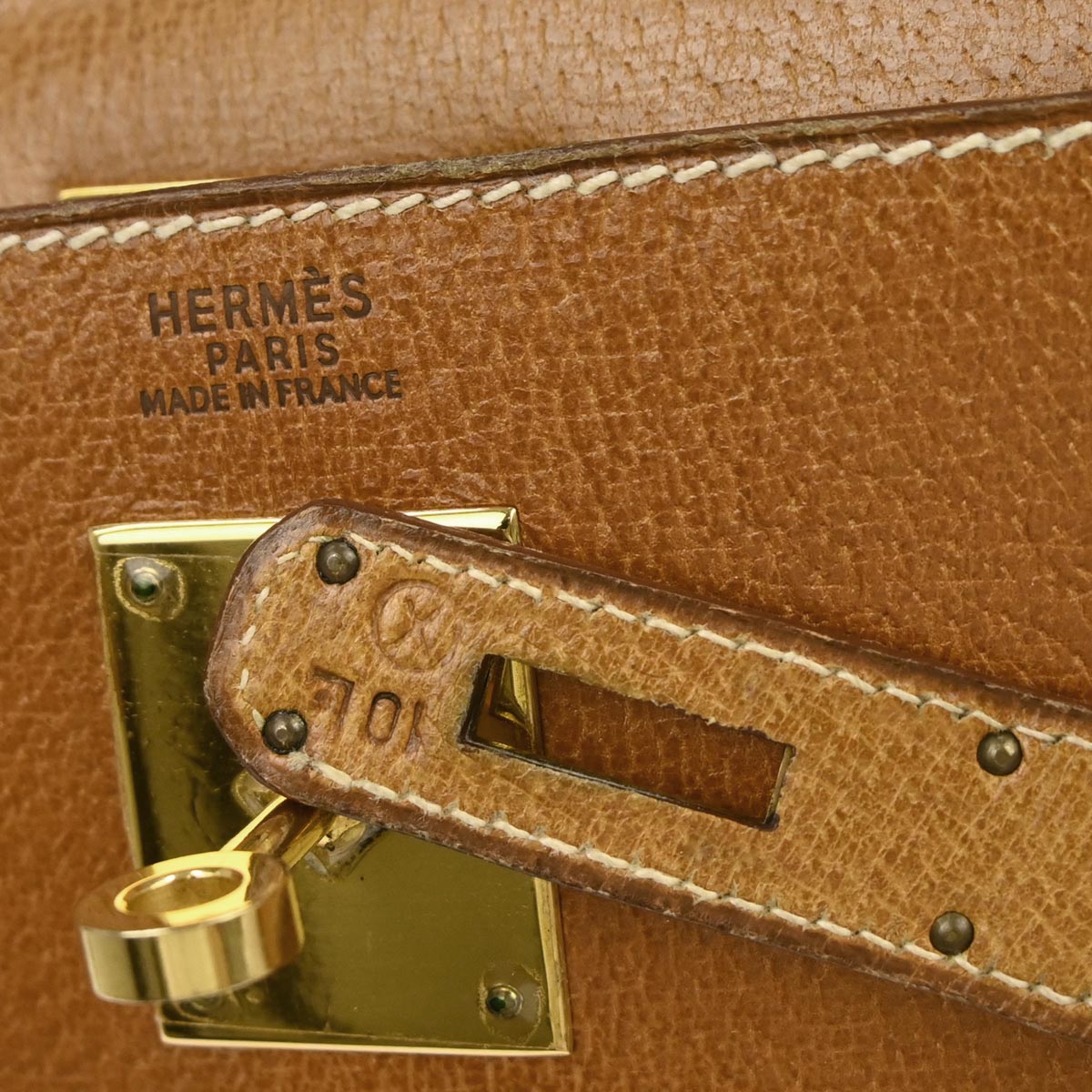 Hermes Natural Pigskin Kelly 32 Sellier 2way Shoulder Handbag