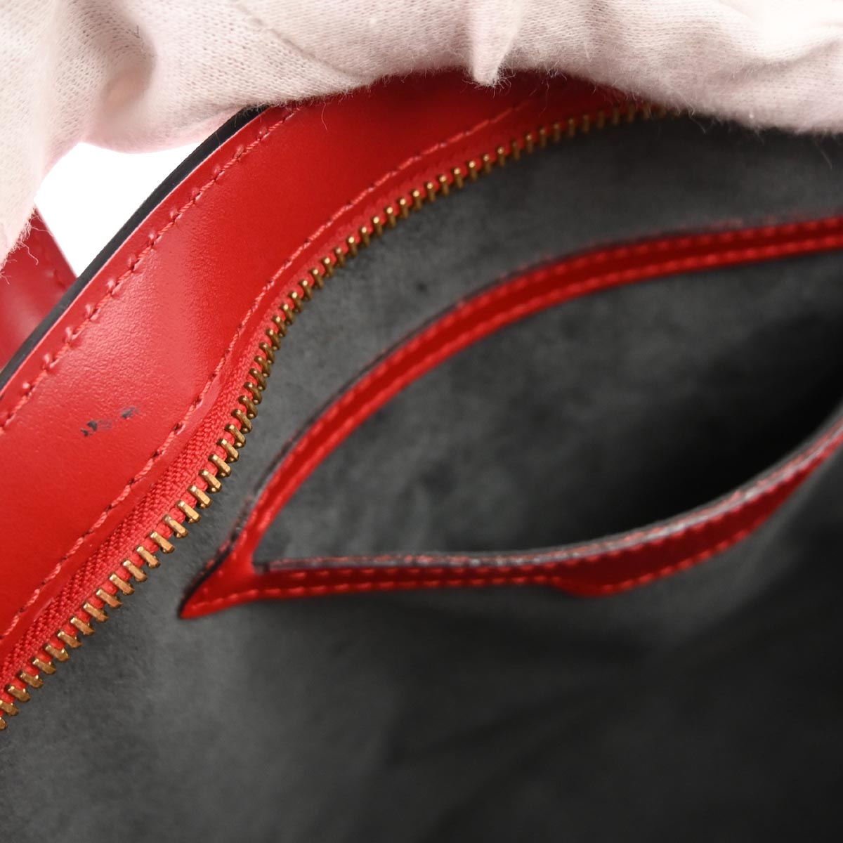 Louis Vuitton Red Epi Saint Jacques Tote Handbag M52277