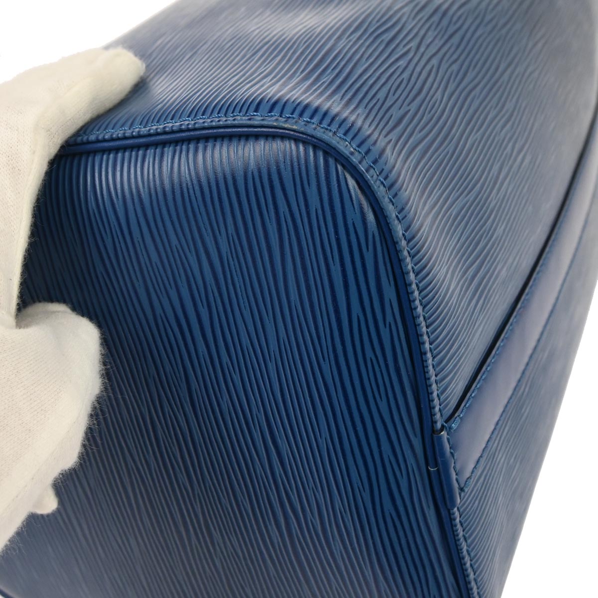 Louis Vuitton Blue Epi Speedy 30 Handbag M43005