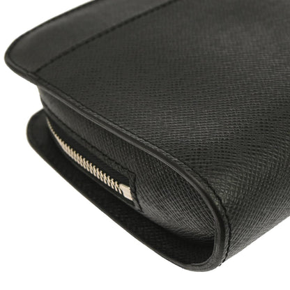Louis Vuitton Black Taiga Baikal Clutch Handbag M30182