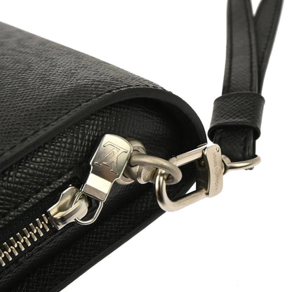 Louis Vuitton Black Taiga Baikal Clutch Handbag M30182