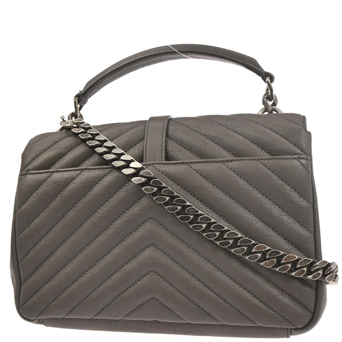 Saint Laurent Gray College 2way Shoulder Handbag