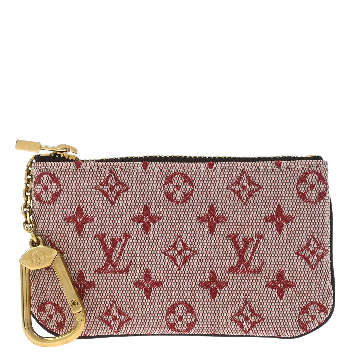 Louis Vuitton Red Monogram Mini Pochette Cles Coin Case M92238