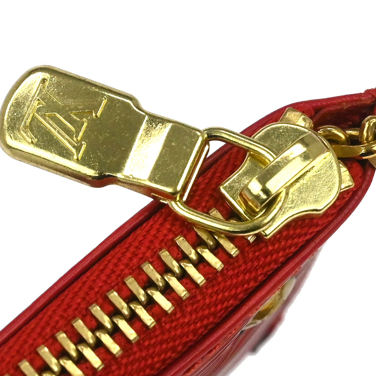 Louis Vuitton Red Epi Pochette Cles Coin Purse M63807