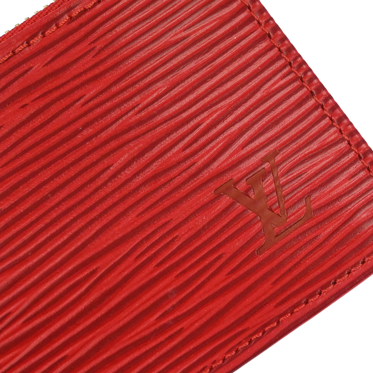 Louis Vuitton Red Epi Pochette Cles Coin Purse M63807