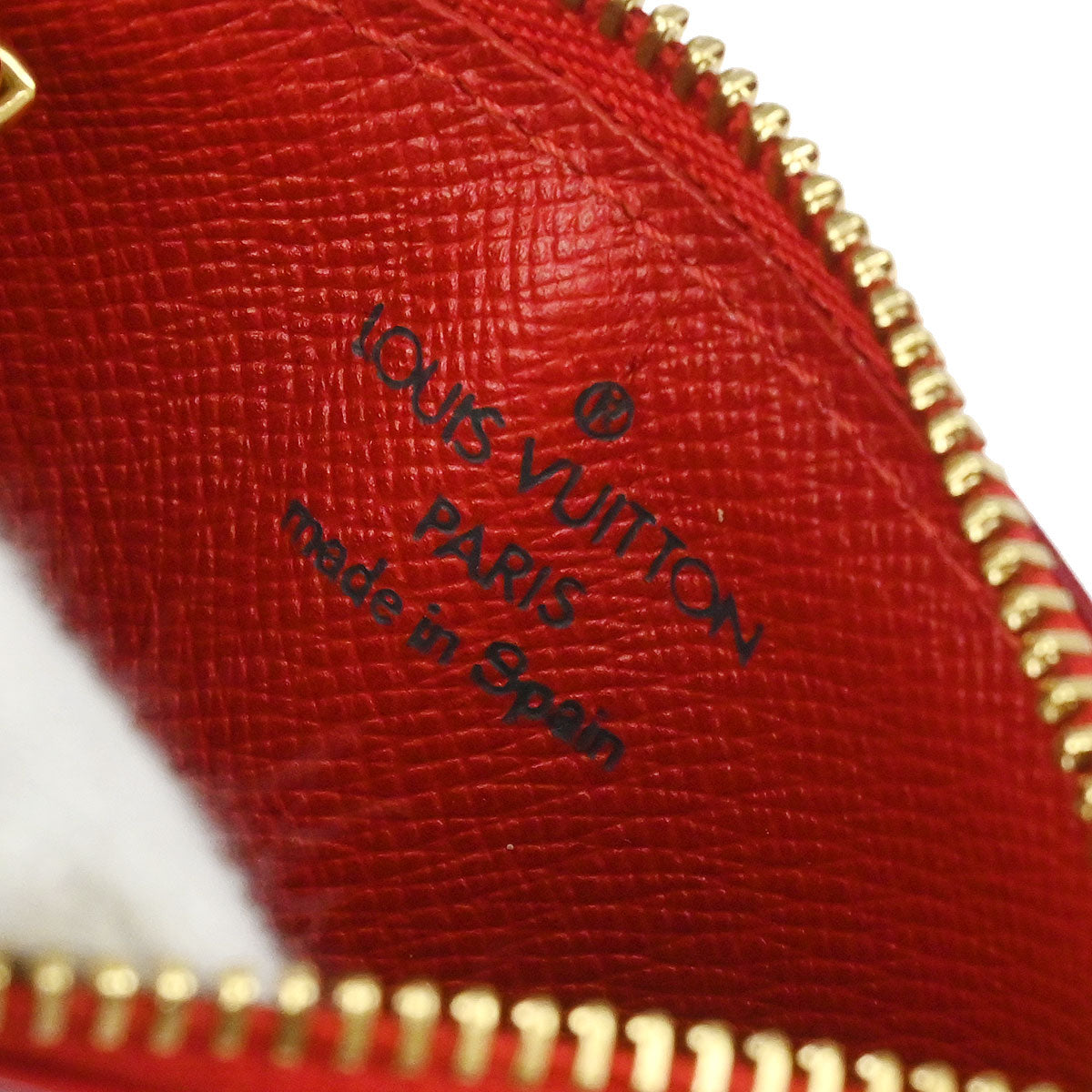 Louis Vuitton Red Epi Pochette Cles Coin Purse M63807