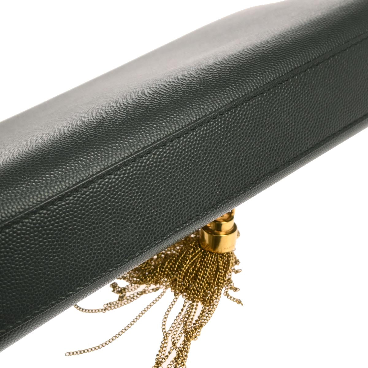 Saint Laurent Dark Green Leather Kate Shoulder Bag