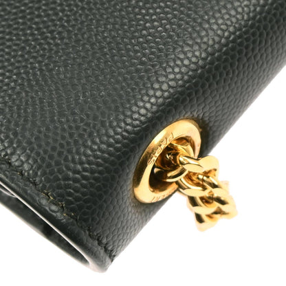 Saint Laurent Dark Green Leather Kate Shoulder Bag