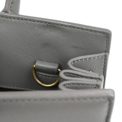Saint Laurent Gray Calfskin Sac de Jour 2way Shoulder Handbag