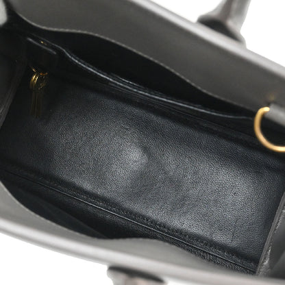 Saint Laurent Gray Calfskin Sac de Jour 2way Shoulder Handbag