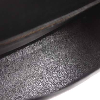 Hermes Black Box Calf Kelly 28 Sellier 2way Shoulder Handbag