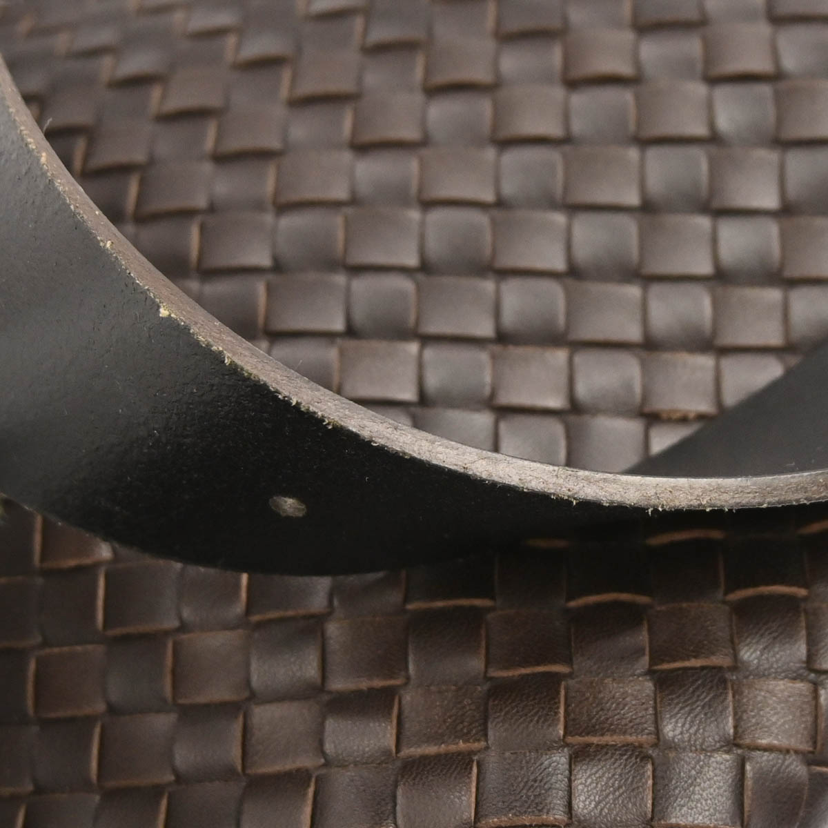 Bottega Veneta Brown Lambskin Intrecciato Shoulder Bag