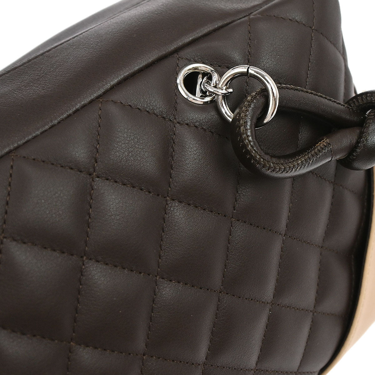 Chanel 2005-2006 Brown Calfskin Cambon Ligne Bowling Bag