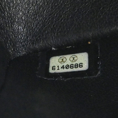 Chanel 2000-2002 Black Caviar Skin Medium Classic Double Flap Shoulder Bag