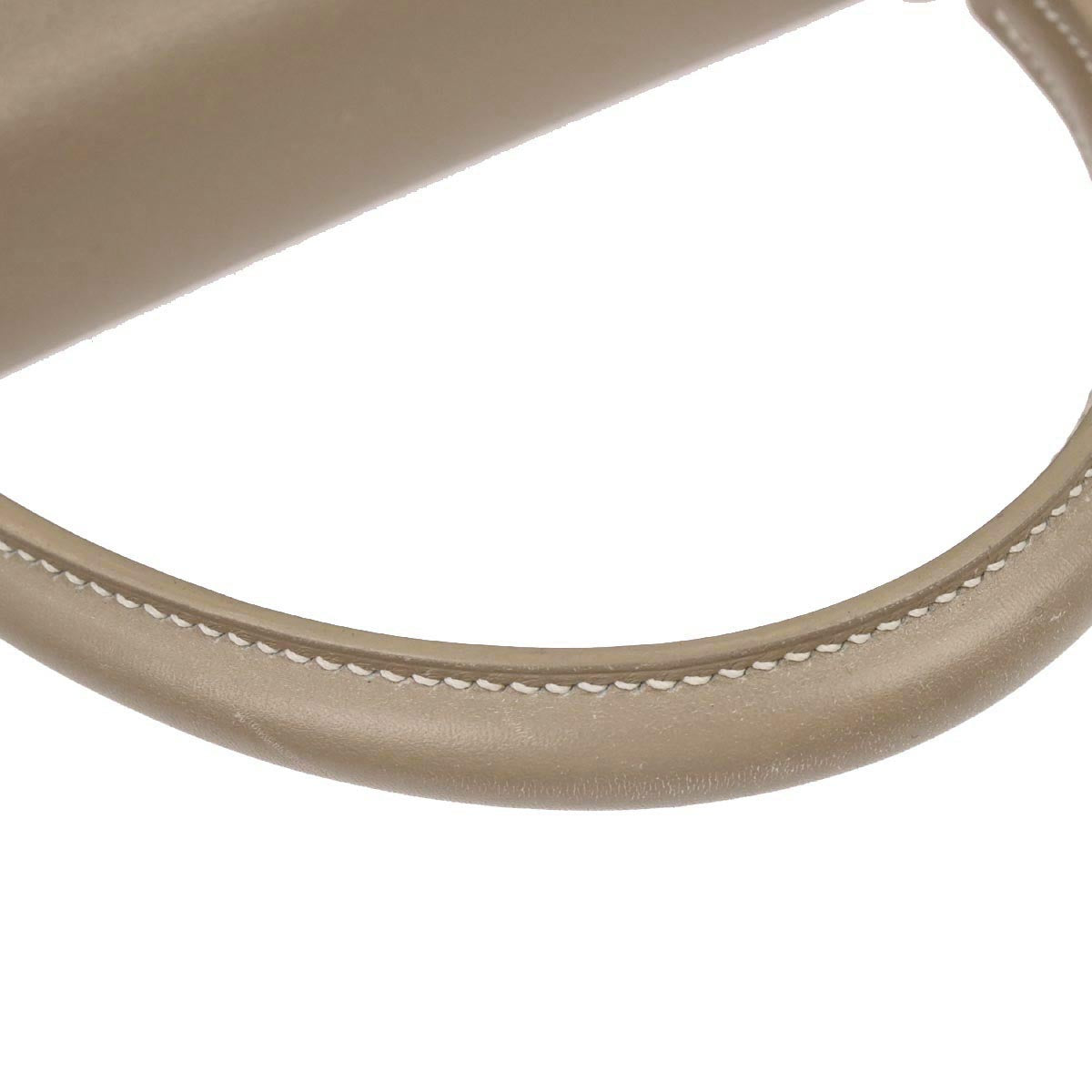 Hermes Gris Tourterelle Box Calf Kelly 28 Retourne 2way Shoulder Handbag