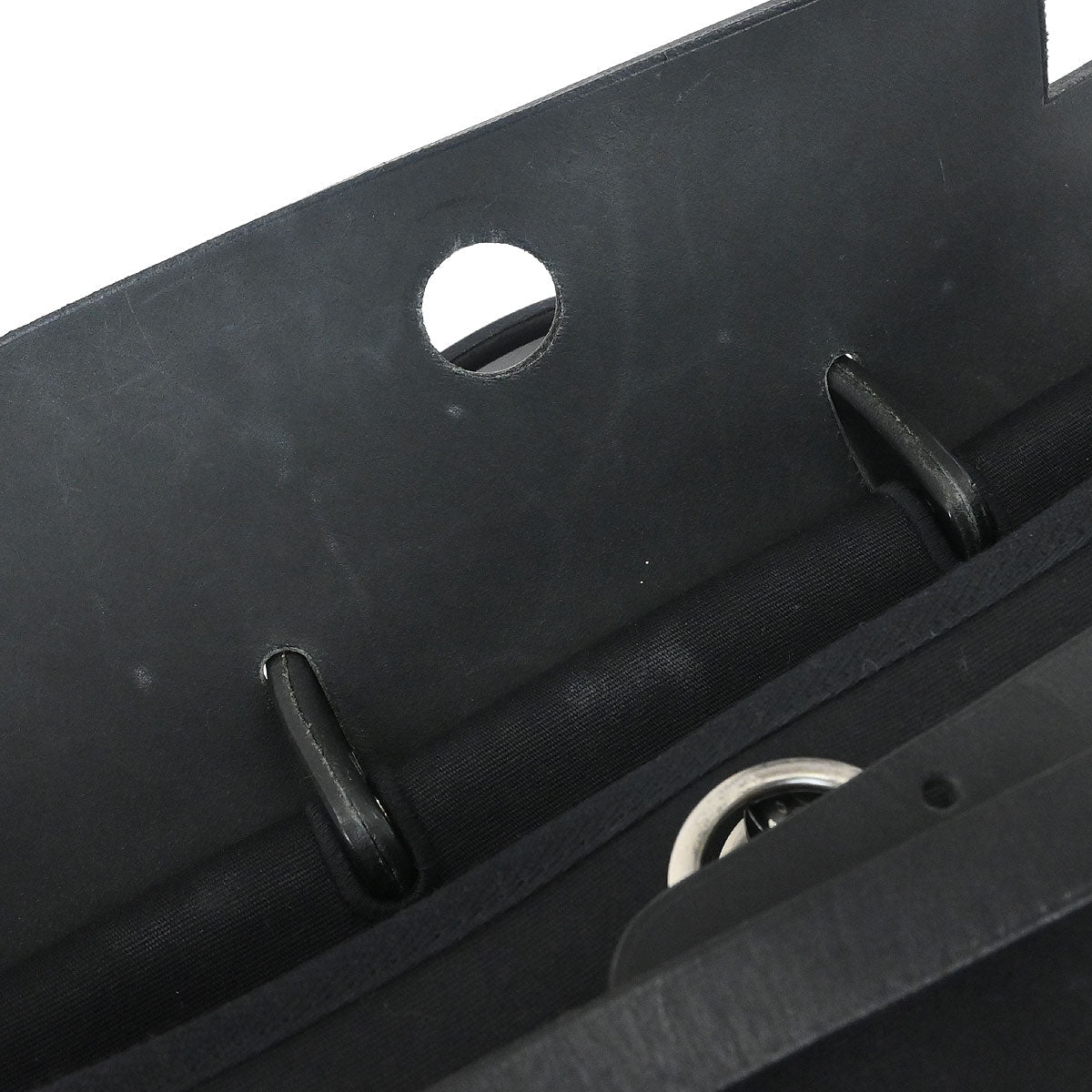 Hermes Black Toile Officier Herbag a Dos 2 in 1 Backpack