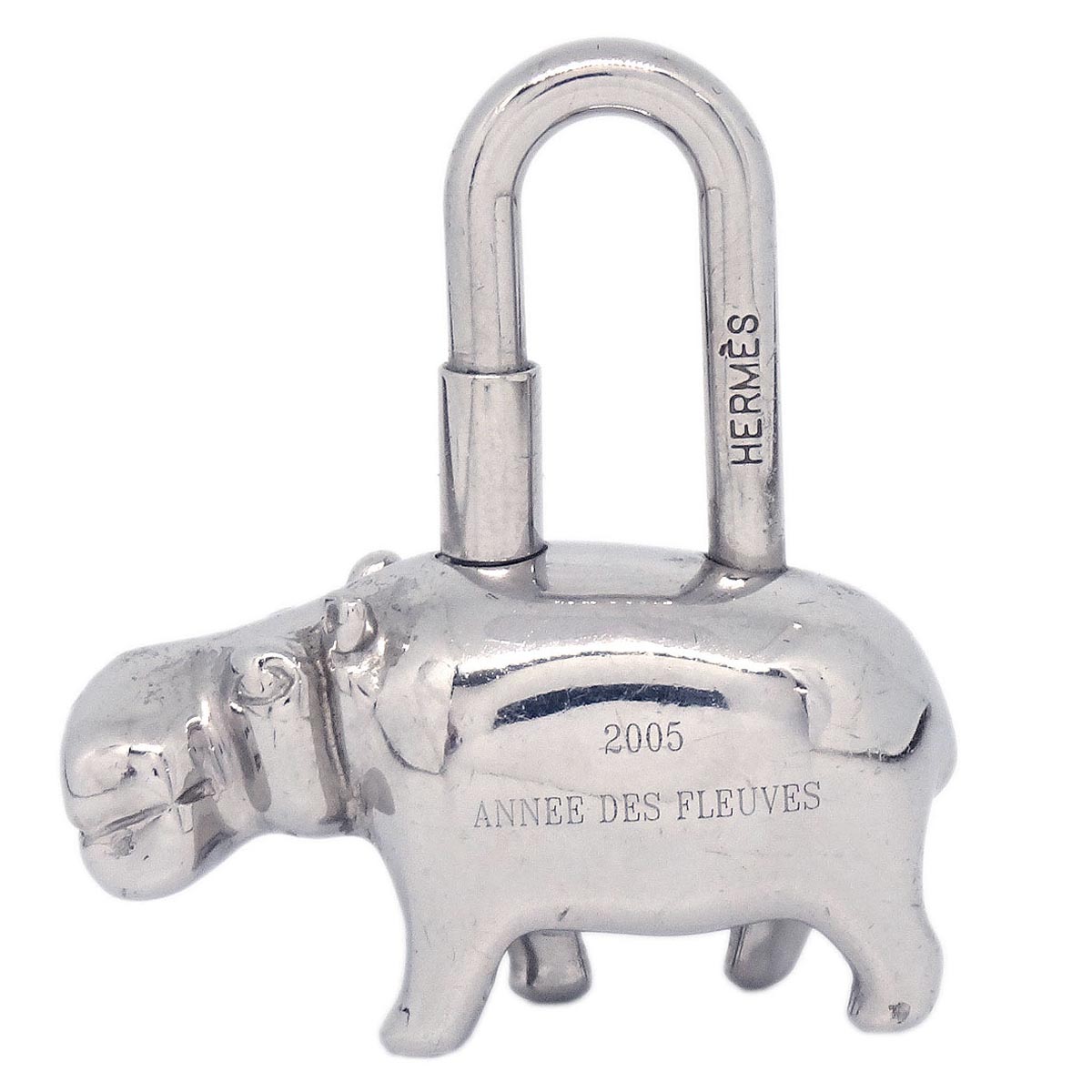 Hermes 2005 Annee Des Fleuves Cadena Silver Small Good
