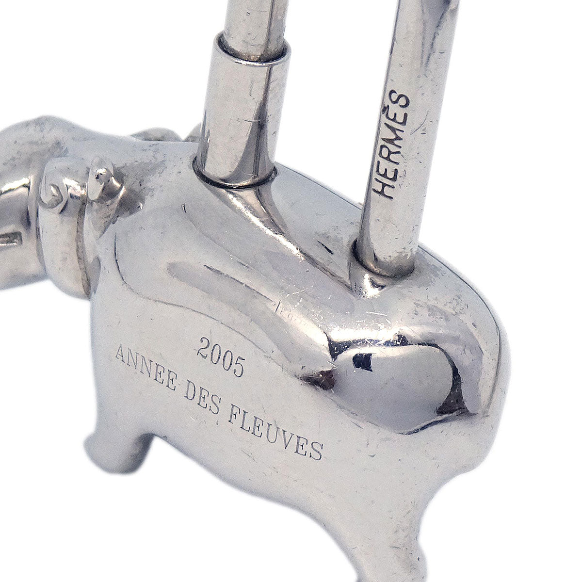 Hermes 2005 Annee Des Fleuves Cadena Silver Small Good