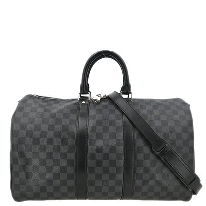 Louis Vuitton Damier Keepall Bandouliere 45 Duffle Bag N41418