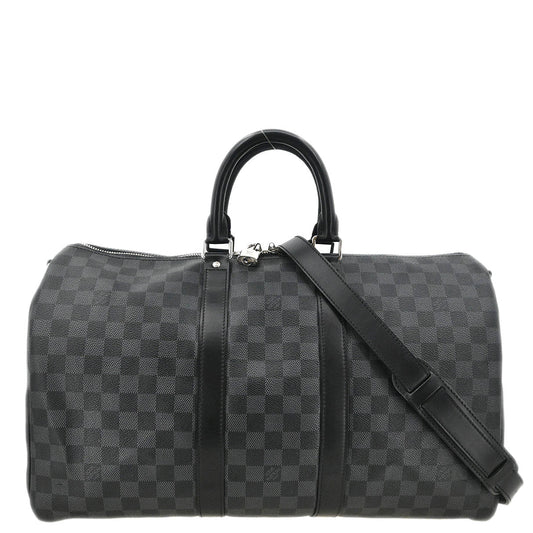 Louis Vuitton Damier Keepall Bandouliere 45 Duffle Bag N41418