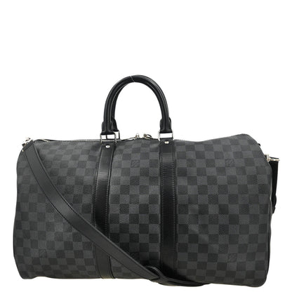 Louis Vuitton Damier Keepall Bandouliere 45 Duffle Bag N41418