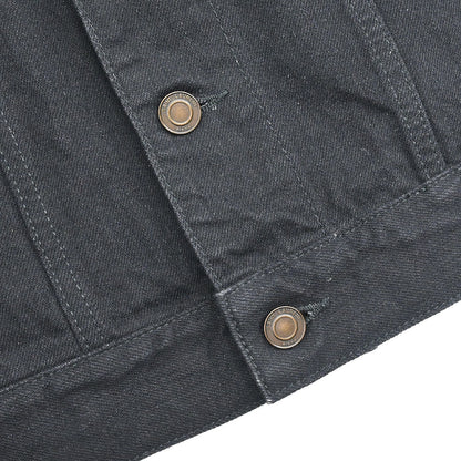 Saint Laurent 2018 Single Breasted Denim Jacket Black #M