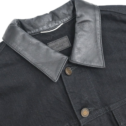 Saint Laurent 2018 Single Breasted Denim Jacket Black #M