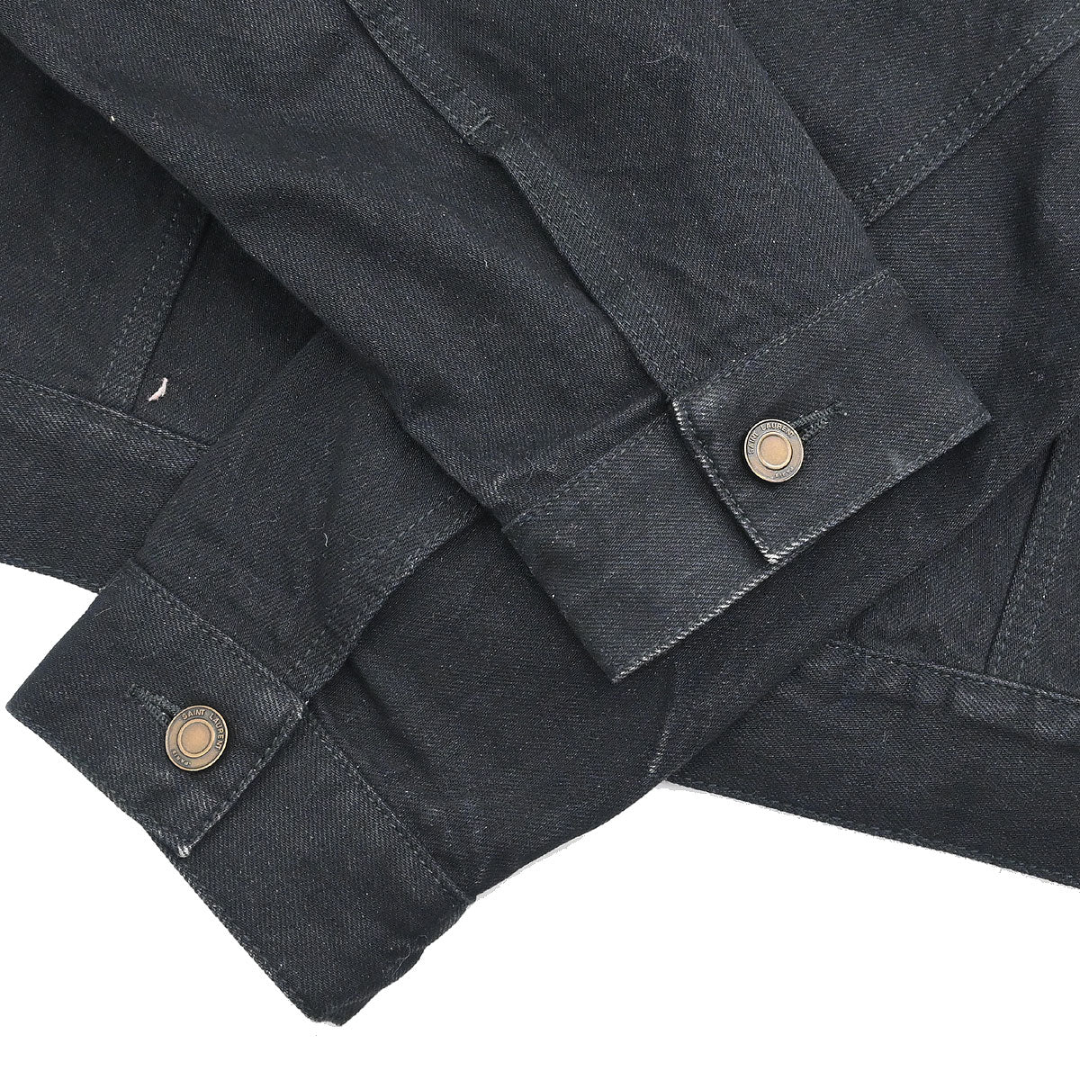 Saint Laurent 2018 Single Breasted Denim Jacket Black #M