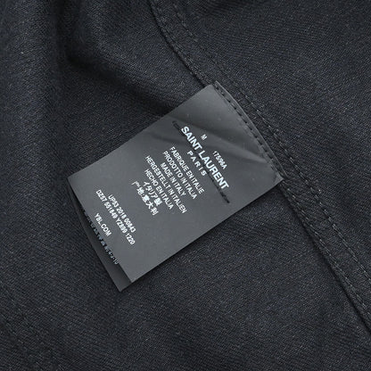 Saint Laurent 2018 Single Breasted Denim Jacket Black #M