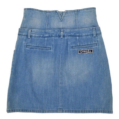 Chanel 2016 Denim Skirt Blue #36