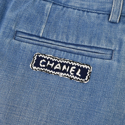 Chanel 2016 Denim Skirt Blue #36