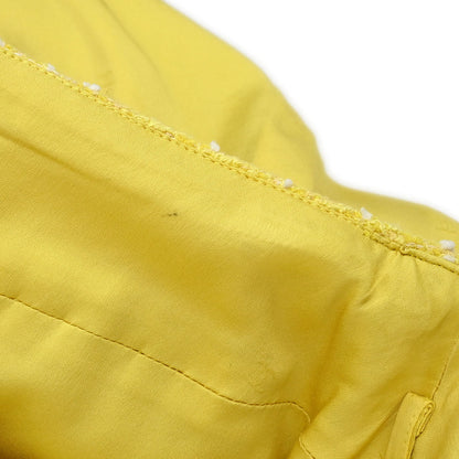 Chanel 1997 Setup Suit Jacket Skirt Tweed Yellow #36