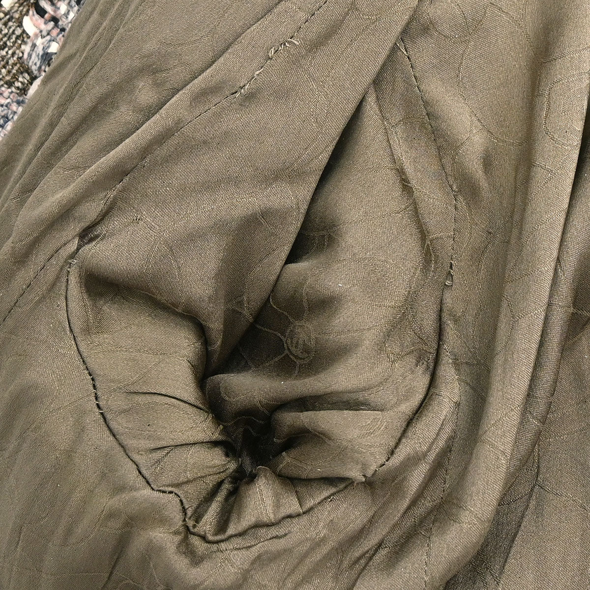 Chanel 2003 Zip Up Tweed Jacket Brown #38