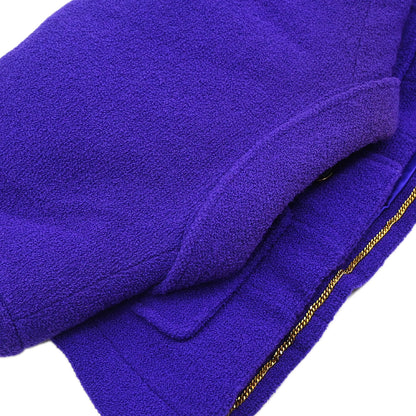 Chanel 1995 Setup Suit Jacket Skirt Purple #38