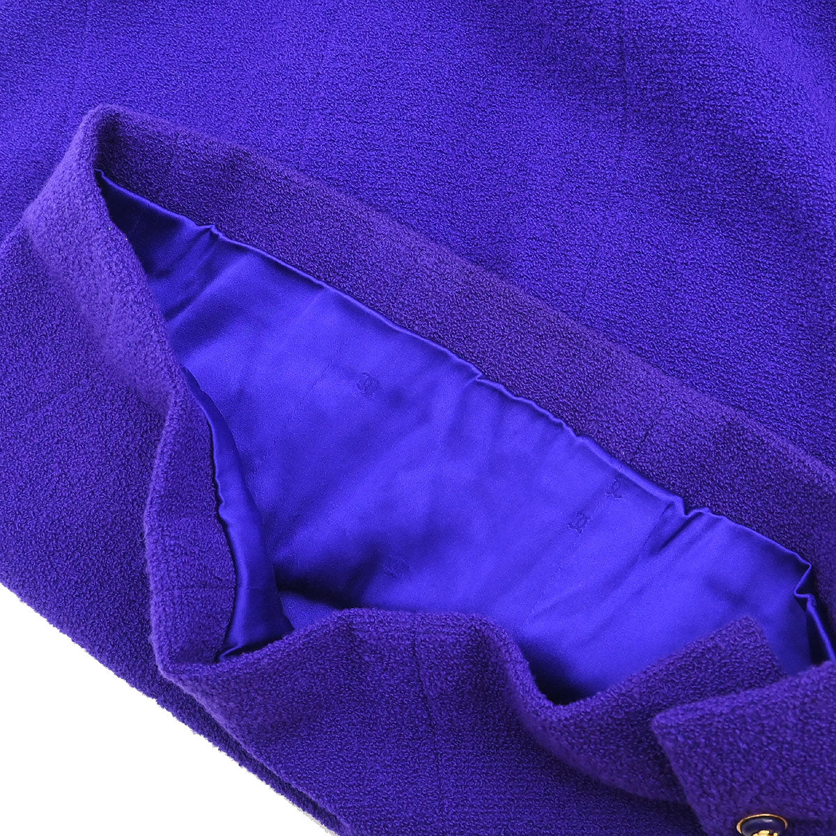 Chanel 1995 Setup Suit Jacket Skirt Purple #38